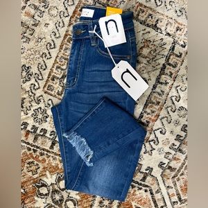 Nature Denim Cropped High Rise Skinny Jeans